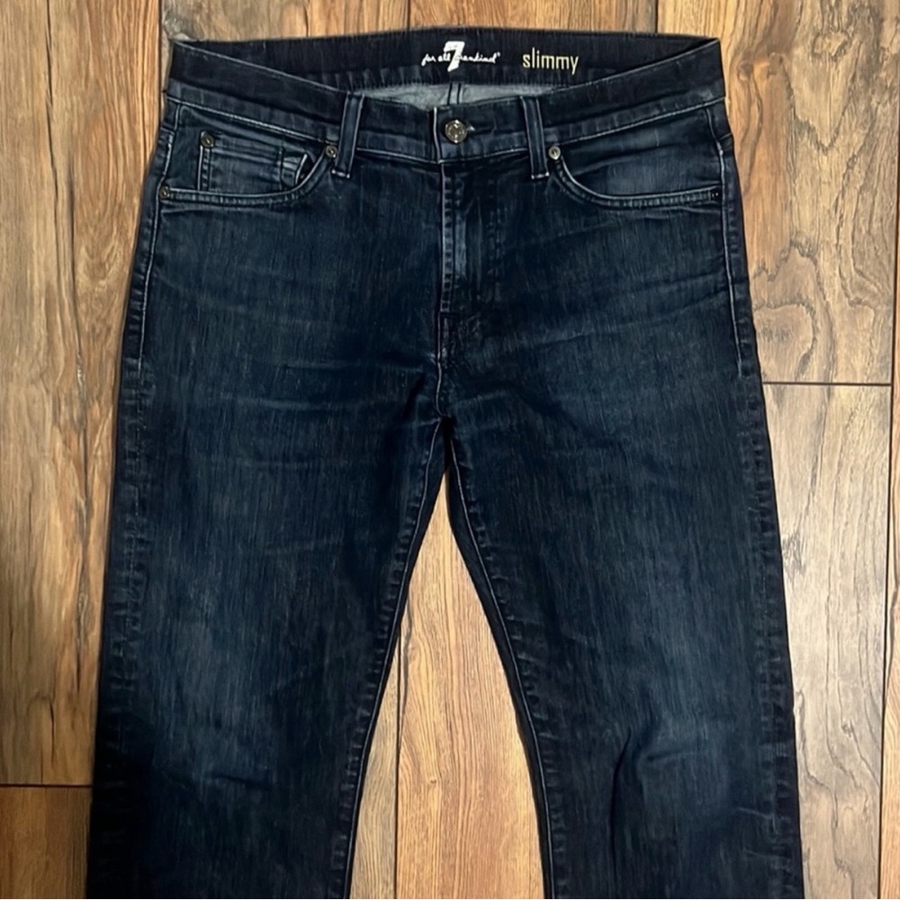 7 For All Mankind Men's Slim Jeans - Deep Indigo